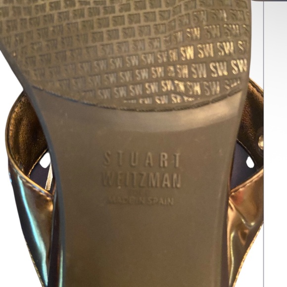Stuart Weitzman Bronze Specchio Studded Sandals Size 5.5 - Picture 4 of 5